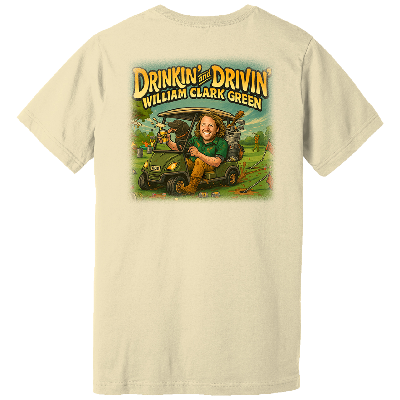 Drinkin’ and Drivin’ Golf Tee - Beige